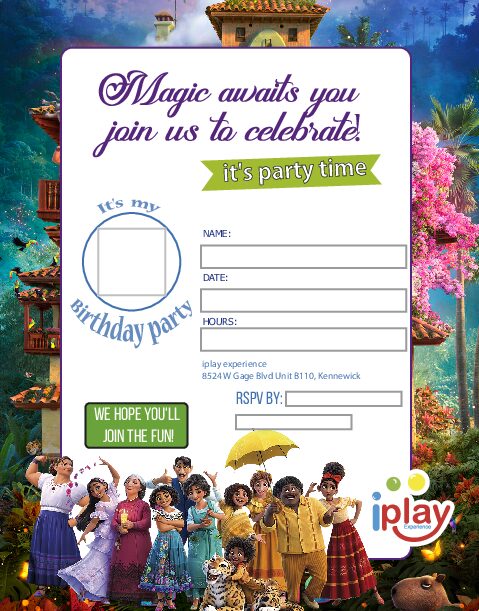 invitations- iplay experience Encanto